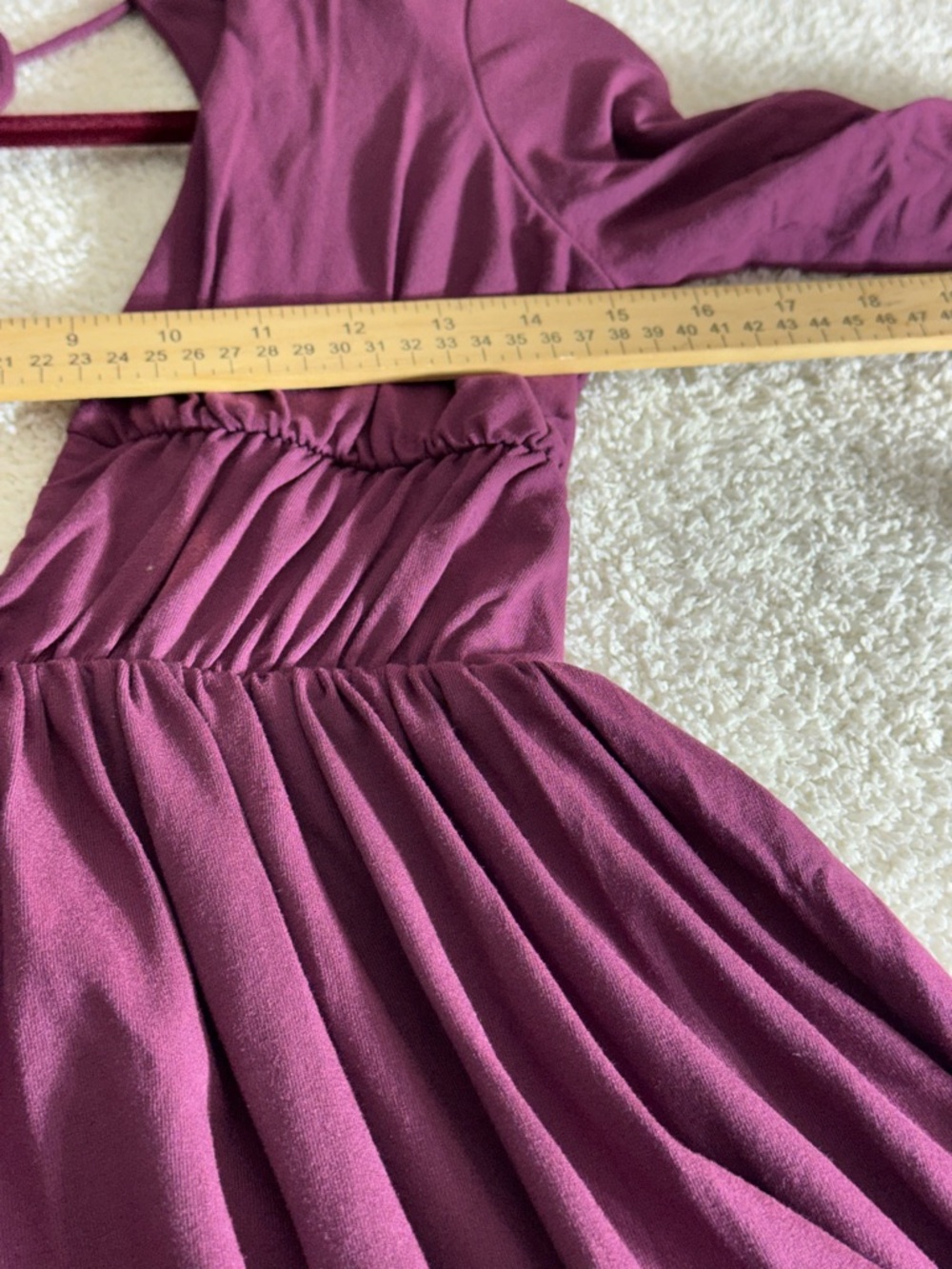 Oh polly Dress womens size 4 Lara deep plunge plum purple sexy fairy Mini New‎ - Picture 11 of 12
